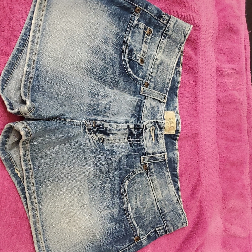 BKE Faded Blue Denim Shorts